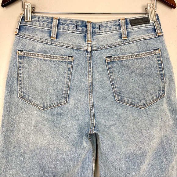 Abercrombie & Fitch Cropped Stovepipe Jean Women’s Size 25 Ombre Wide Leg Frayed - Picture 8 of 12